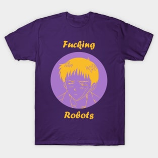 Fucking Robots Shinji Ikari Evangelion T-Shirt